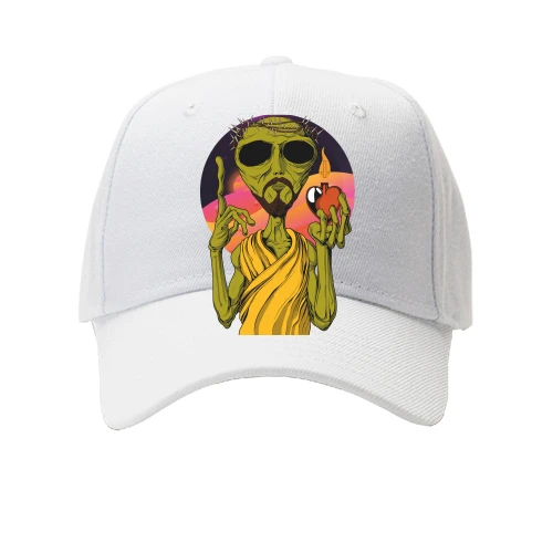 Детская Кепка, Белый, Alien Jesus