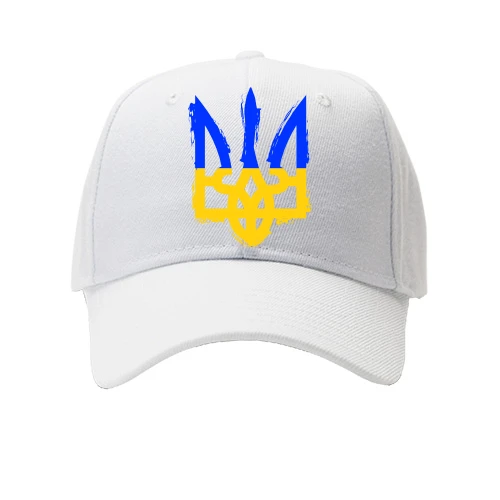 Детская Кепка с тризубом в цвете украинского флага