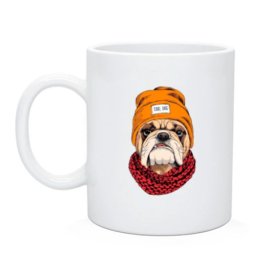 Чашка с бульдогом (Cool dog)
