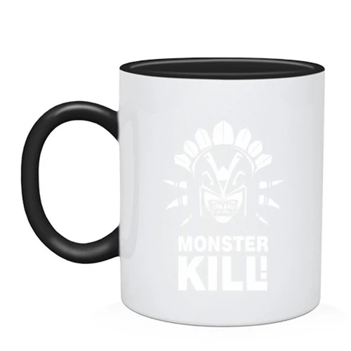 Чашка, Черный, Monster kill