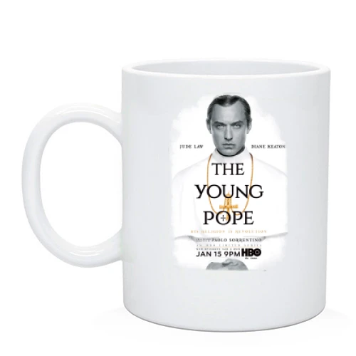 Чашка с постером сериала Молодой Папа (Young Pope)