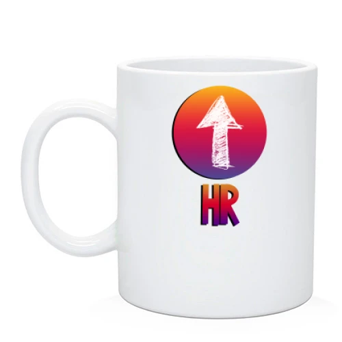 Чашка, Черный, для HR