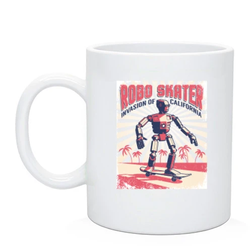 Чашка, Черный, Robo Skater