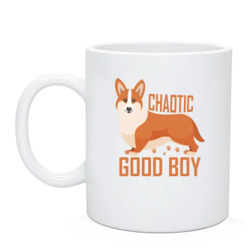 Чашка, Черный, Chaotic good boy