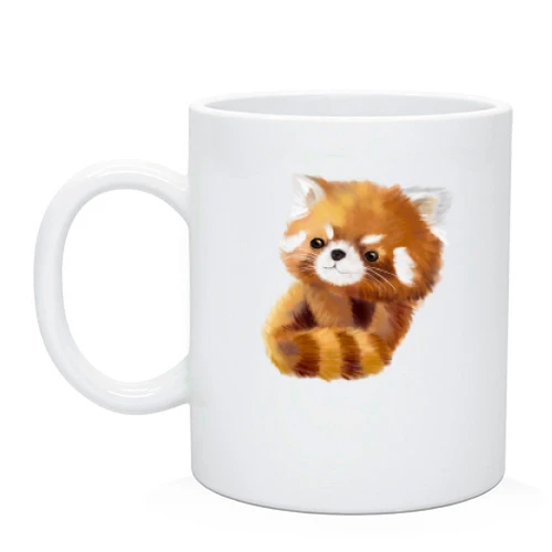 Чашка Ailurus fulgens, а не лиса