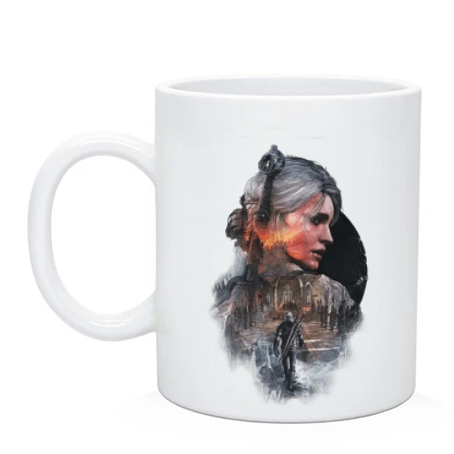 Чашка, Белый, The Witcher 3 - Цирилла