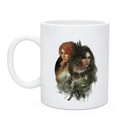 Чашка, Белый, The Witcher 3 - Трисс Меригольд