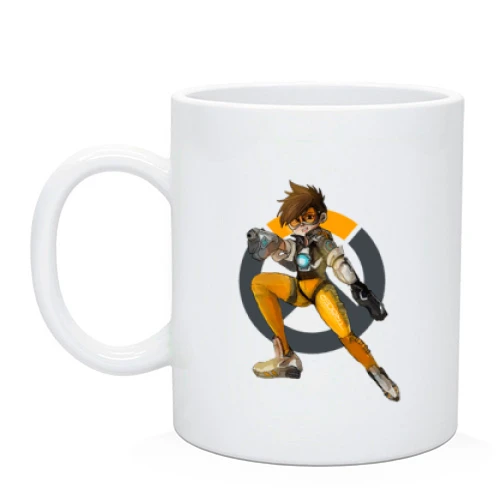 Чашка, Белый, Overwatch Tracer