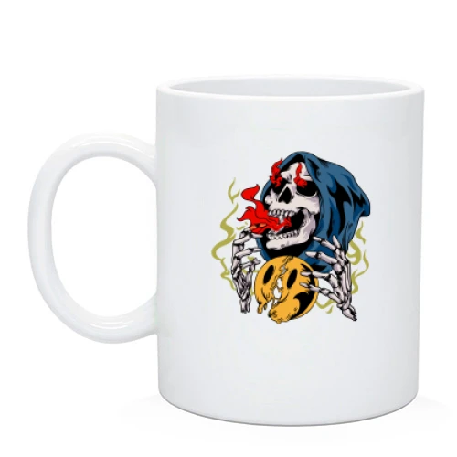 Чашка з черепом та смайлом "Друзі"