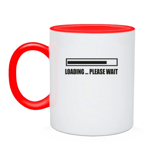 Чашка Loading...Please-wait