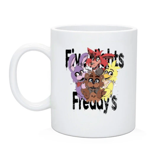 Чашка, Черный, Five Nights (Игрушки)