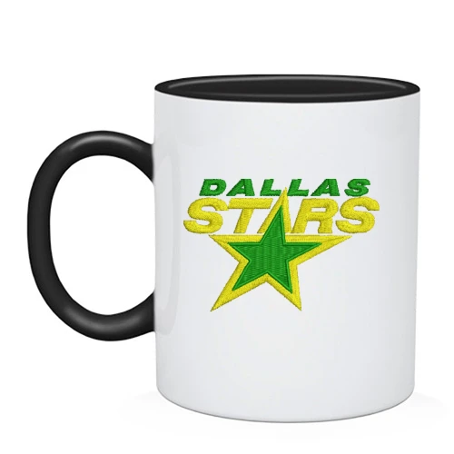 Чашка, Черный, с вышитой эмблемой Dallas Stars