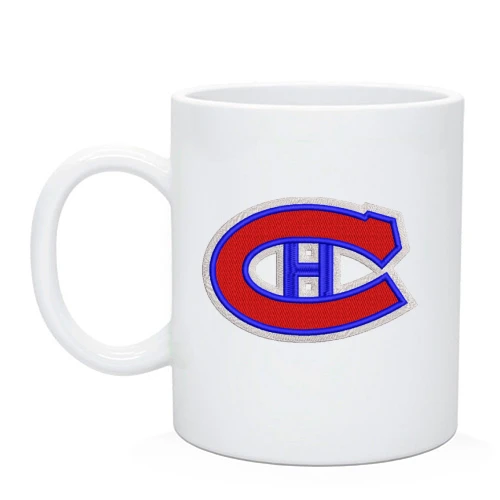 Чашка, Белый, Montreal Canadiens с вышитой эмблемой