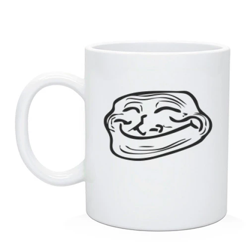 Чашка Троллфэйс довольный (Trollface Happy))