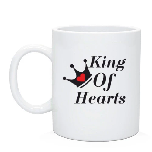 Чашка, Білий, Queen of Hearts