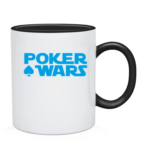 Чашка, Черный, Poker WARS 2