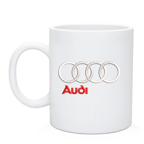 Чашка с вышитым логотипом Audi