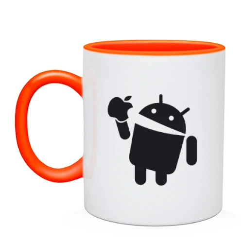 Чашка Apple VS Android.