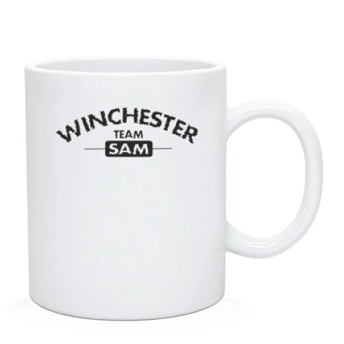 Чашка, Белый, "Winchester Team - Sam"