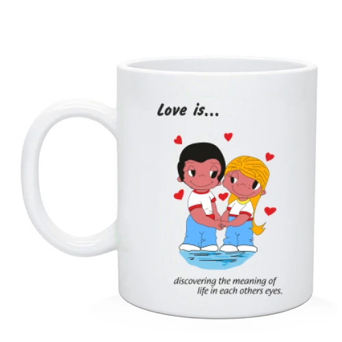 Чашка, Білий, Love is...