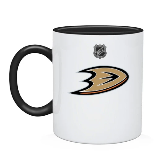 Чашка, Черный, Anaheim Ducks (D-лого)