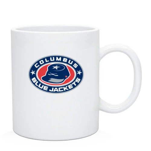 Чашка, Белый, Columbus Blue Jackets с кепи
