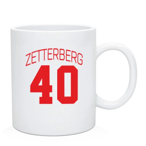 Чашка, Білий, Henrik Zetterberg