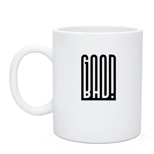Чашка с надписью Good-Bad