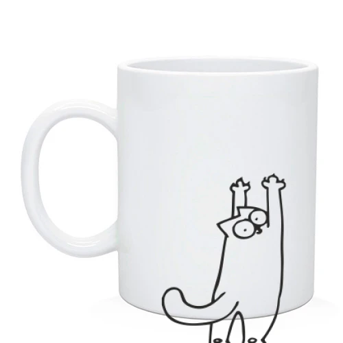Чашка Simon's cat царапается