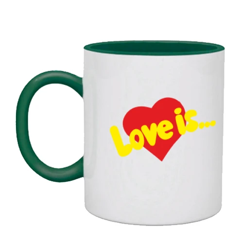 Чашка, Голубой, Love is ... (2)