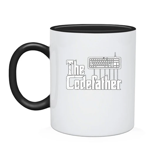 Чашка с надписью «The Codefather»