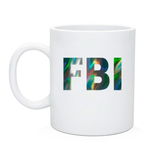 Чашка, Белый, FBI (голограмма)