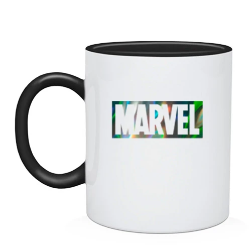 Чашка, Черный, Marvel (голограмма)