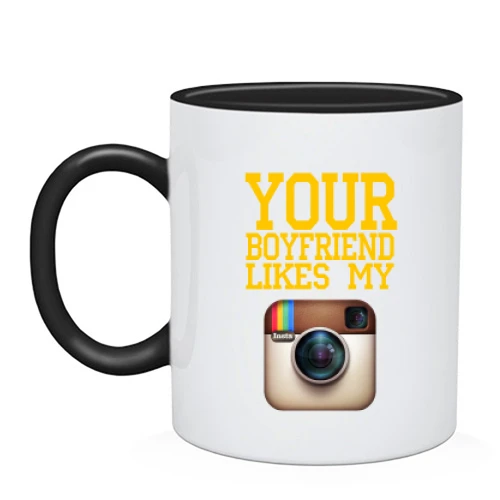 Чашка Your boyfriend like my Instagram