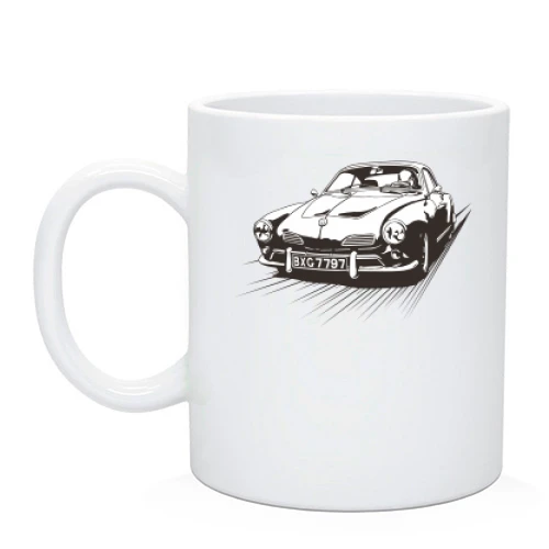 Чашка, Чорний, volkswagen vintage car