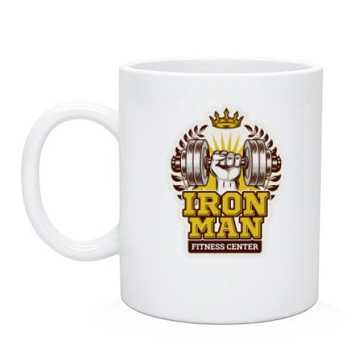 Чашка fitness center iron man
