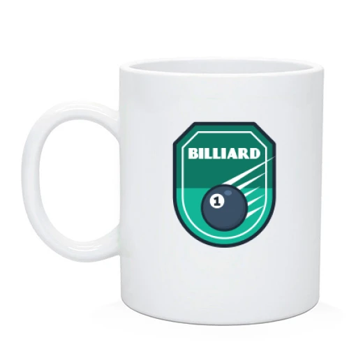 Чашка, Черный, Billiard
