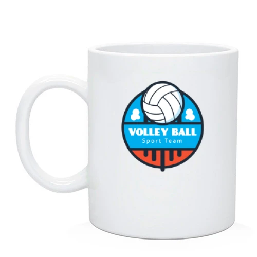 Чашка, Черный, Volleyball