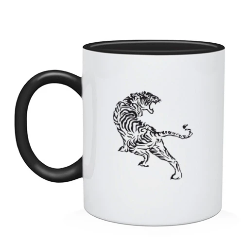 Чашка, Черный, Tiger