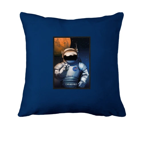 Подушка, Синій, з космонавтом NASA