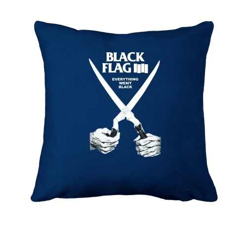 Подушка, Синий, Black Flag - Everything Went Black