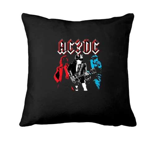 Подушка, Черный, AC/DC АРТ