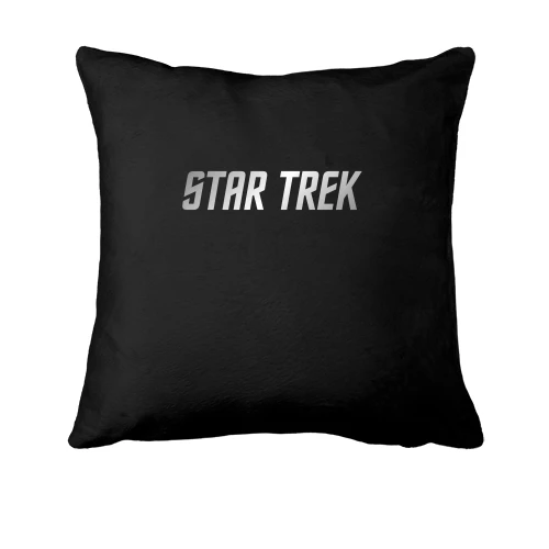 Подушка, Черный, Star Trek (надпись)