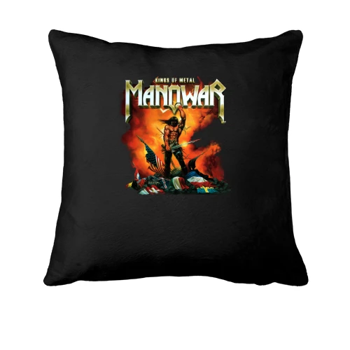 Подушка, Черный, Manowar - Kings of Metal