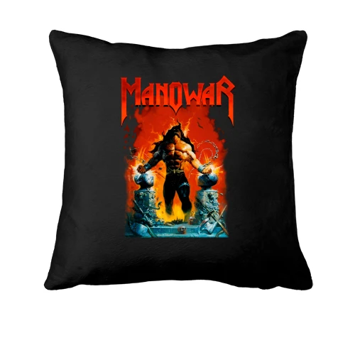 Подушка, Черный, Manowar - Louder Than Hell