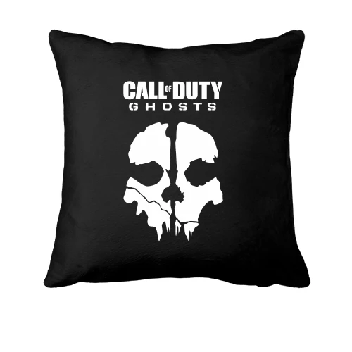 Подушка, Черный, Call of Duty Ghosts (Skull)