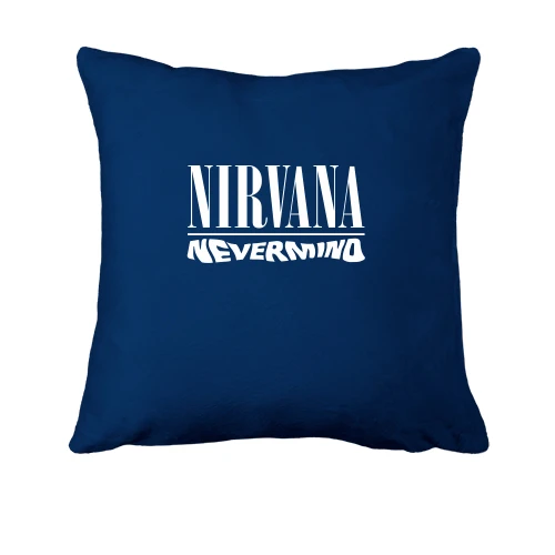 Подушка, Синий, Nirvana Nevermind