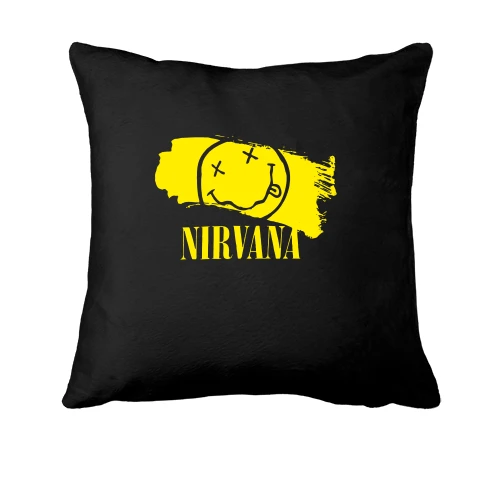 Подушка, Чорний, NIRVANA Painted Smile