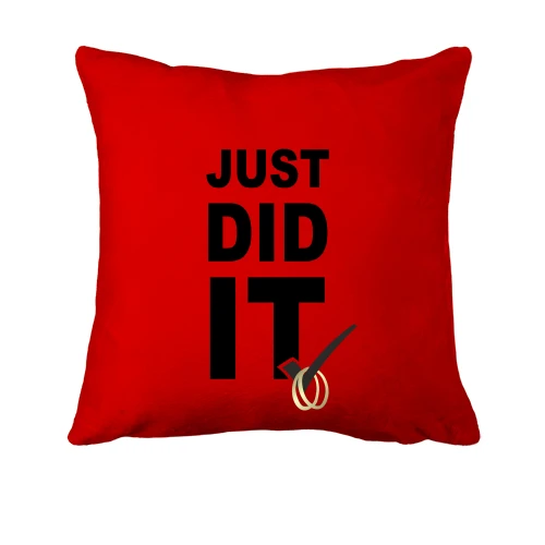 Подушка Just did it!