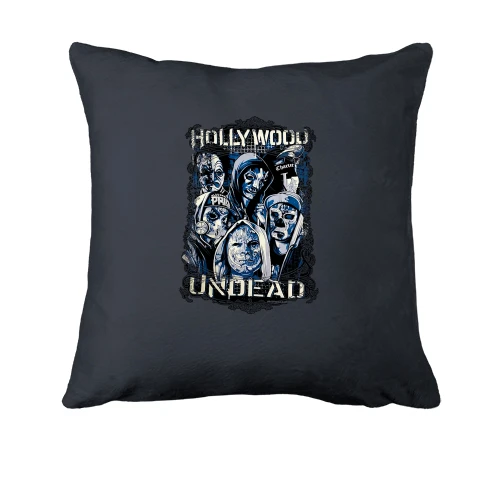 Подушка, Черный, с Hollywood Undead (арт)